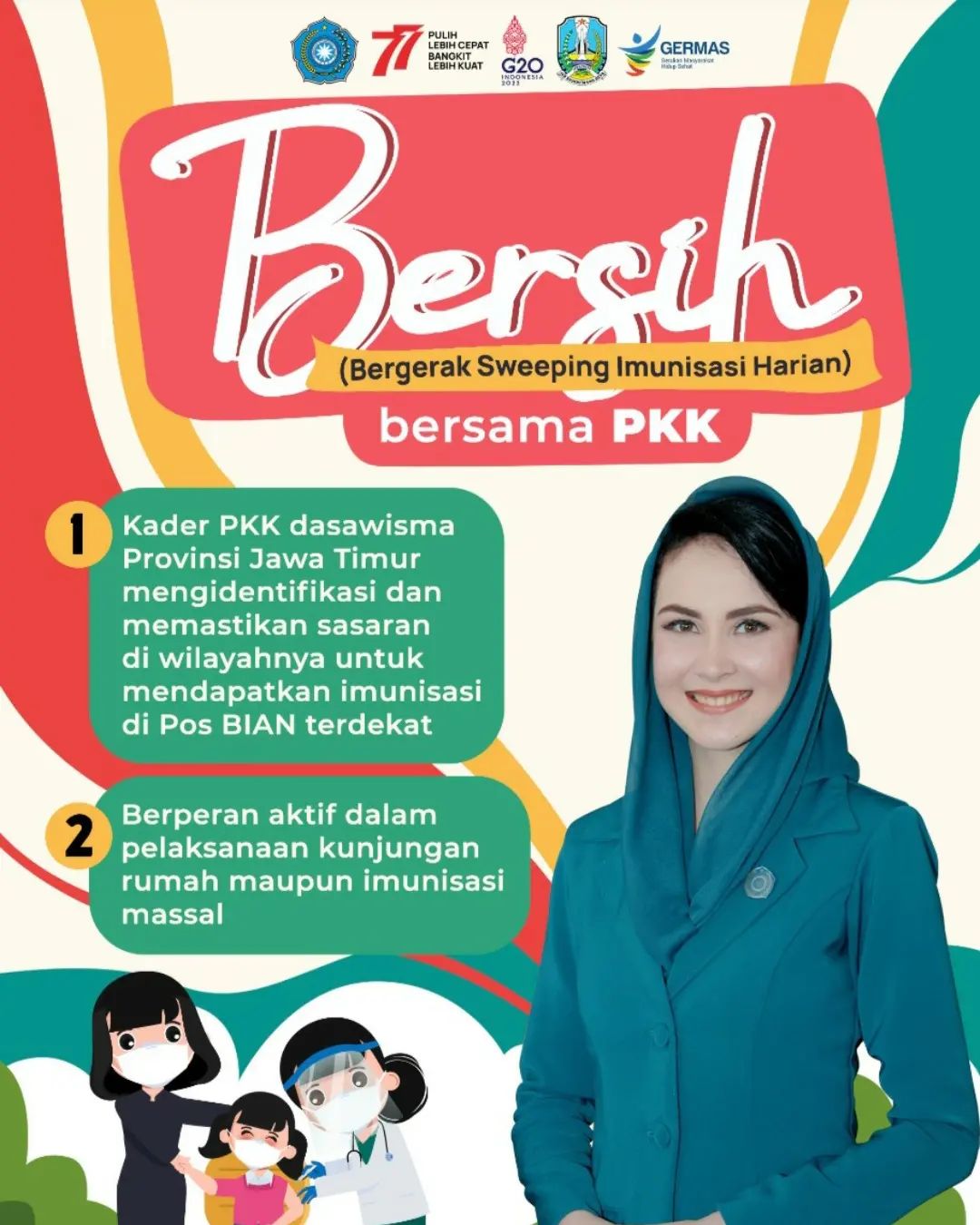 GANDENG LINTAS SEKTOR DAN PKK  PUSKESMAS TEMPEH BERHASIL LAMPAUI TARGET BIAN
